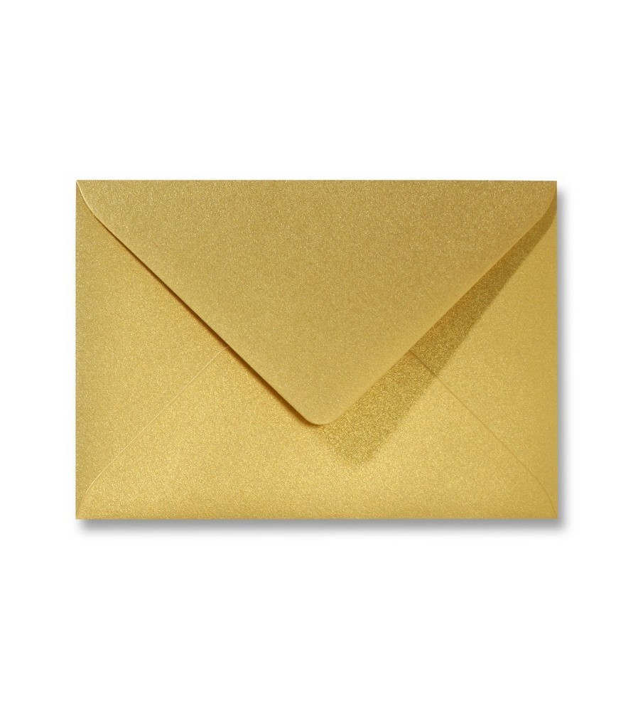 vervorming Immoraliteit Duwen Envelop Metallic - 11 x 15,6 cm - 50 stuks - Metallic Gold - Papier-Store