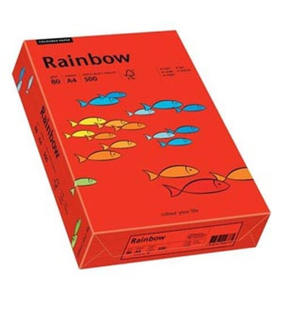 Rainbow - Intensief Rood - 28 - A3 160 g/m2 - 250 vel - Papier-Store